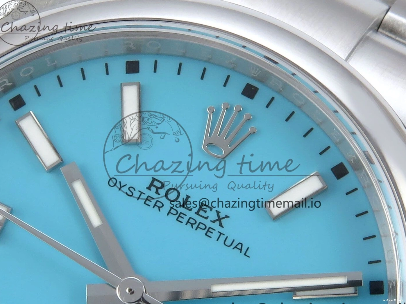 0115 Oyster Perpetual 124300 41mm EWEF Best Edition 904L Steel Tiffany Blue Dial A Upgraded 771